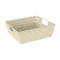 Simplify Shelf Storage Bin, Plastic, Ivory, 13 in H, 15 in W, 13 in L 25093-IVORY - alternate 1